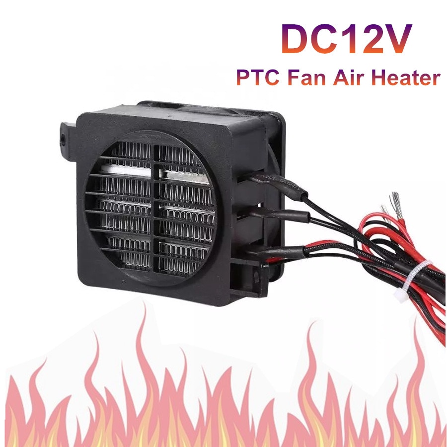 DC 12V 100W Room Heater Energy Saving PTC Car Air Fan Heater Constant Temperature Heating Heaters Factory Price Safe Home DIY