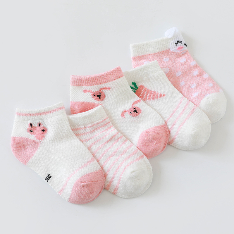 5 pares/lote 0-2y infantil meias do bebê para meninas algodão malha bonito do menino recém-nascido da criança meias do bebê acessórios