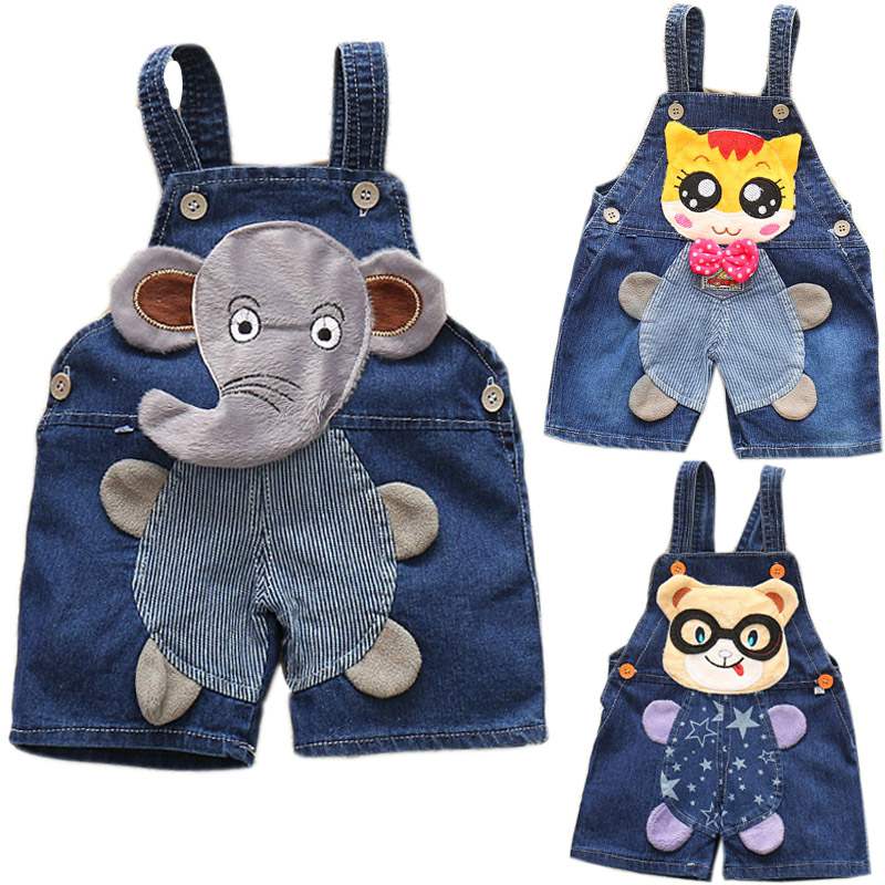 Jongens shorts Leuke Panda baby jongens Strap Jeans shorts zomer kinderen chothing kids broek broek jongens broek shorts