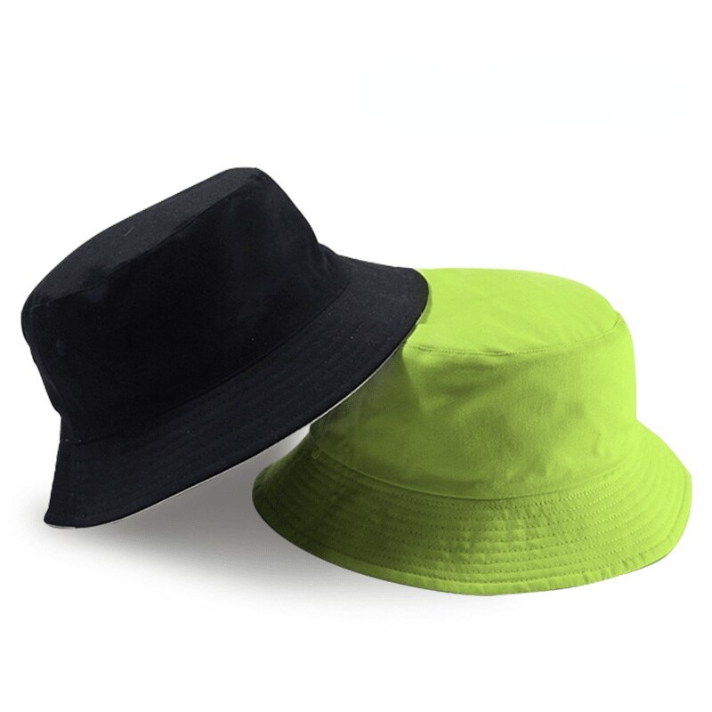 Stort huvud man stor storlek boonie hatt kvinnor camping fiskehatt strand panama keps plus storlek bucket hattar 57-60cm 60-62cm 62-64cm: Svartgrön / 57-60cm