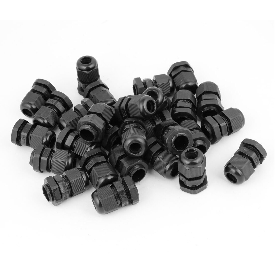 Wsfs 36 stk sort  pg9 plast stik forskruning til 4mm-8mm kabel