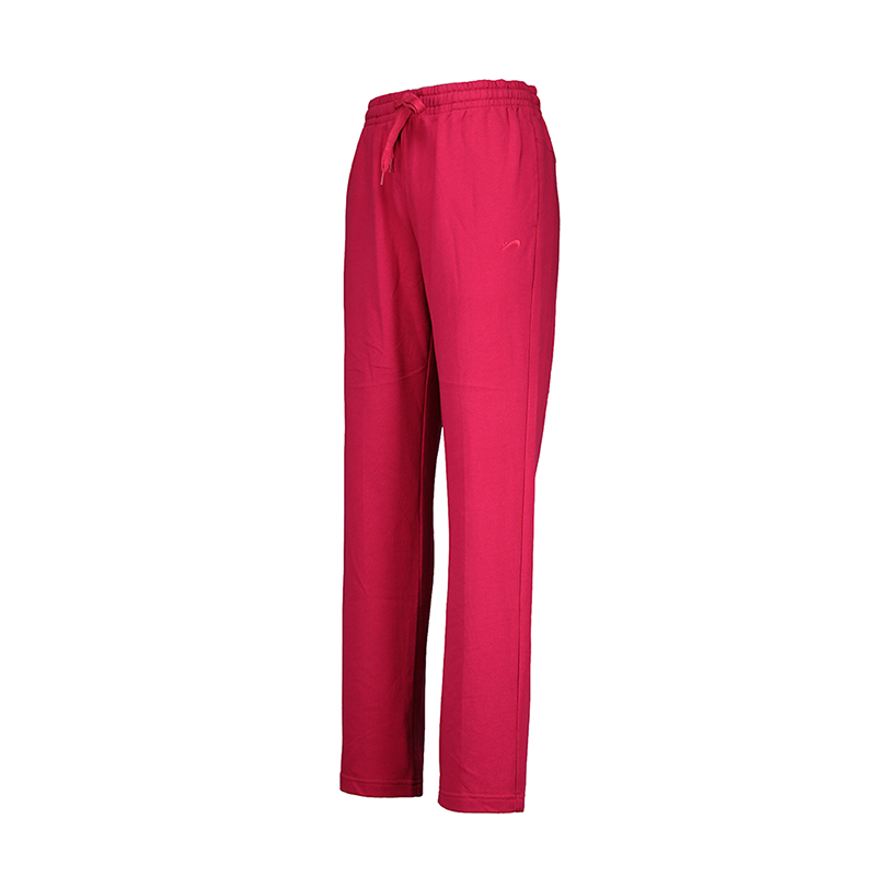 Calça feminina roxa rosa malha calça algodão moderna com bolsos cintura cordão confortável calça folgada fitness