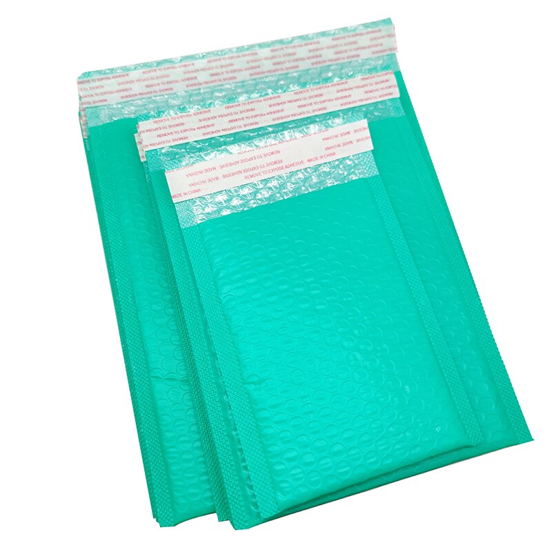 50 Pcs Green Polyfoam Mailman Envelope Pouch Self-styled Mailing Envelope Bag Books and Magazine Lined Packing Bag