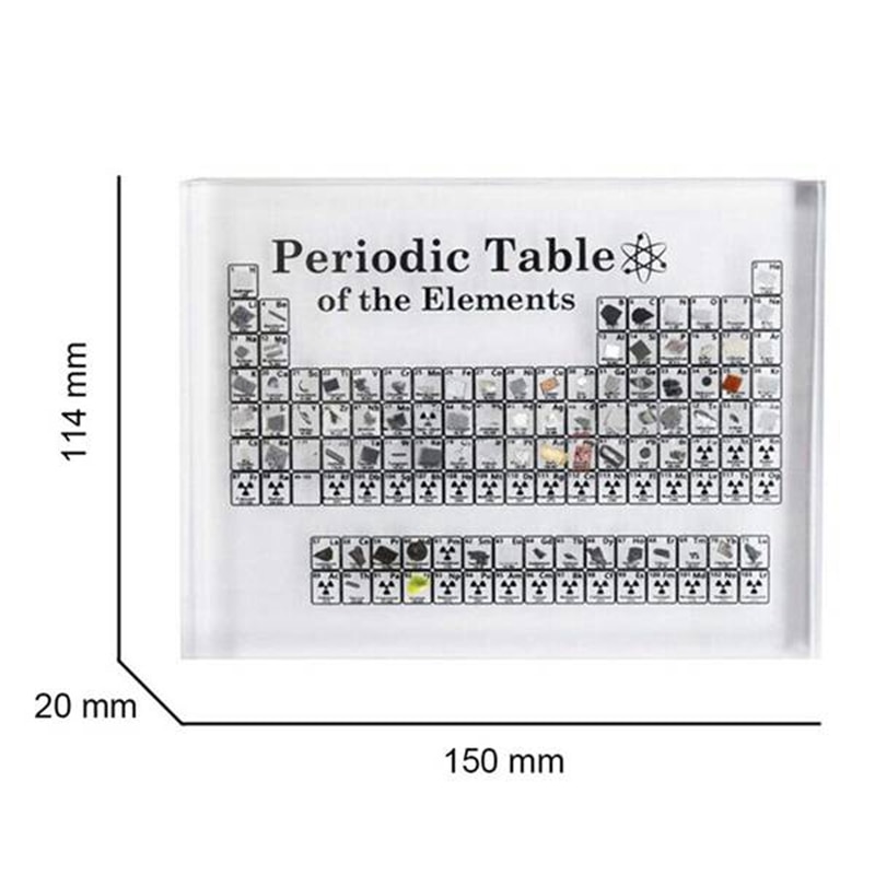 Acrylic Periodic Table Display Kids Teaching School Day Birthday Chemical Elements Display Home Decor Teacher