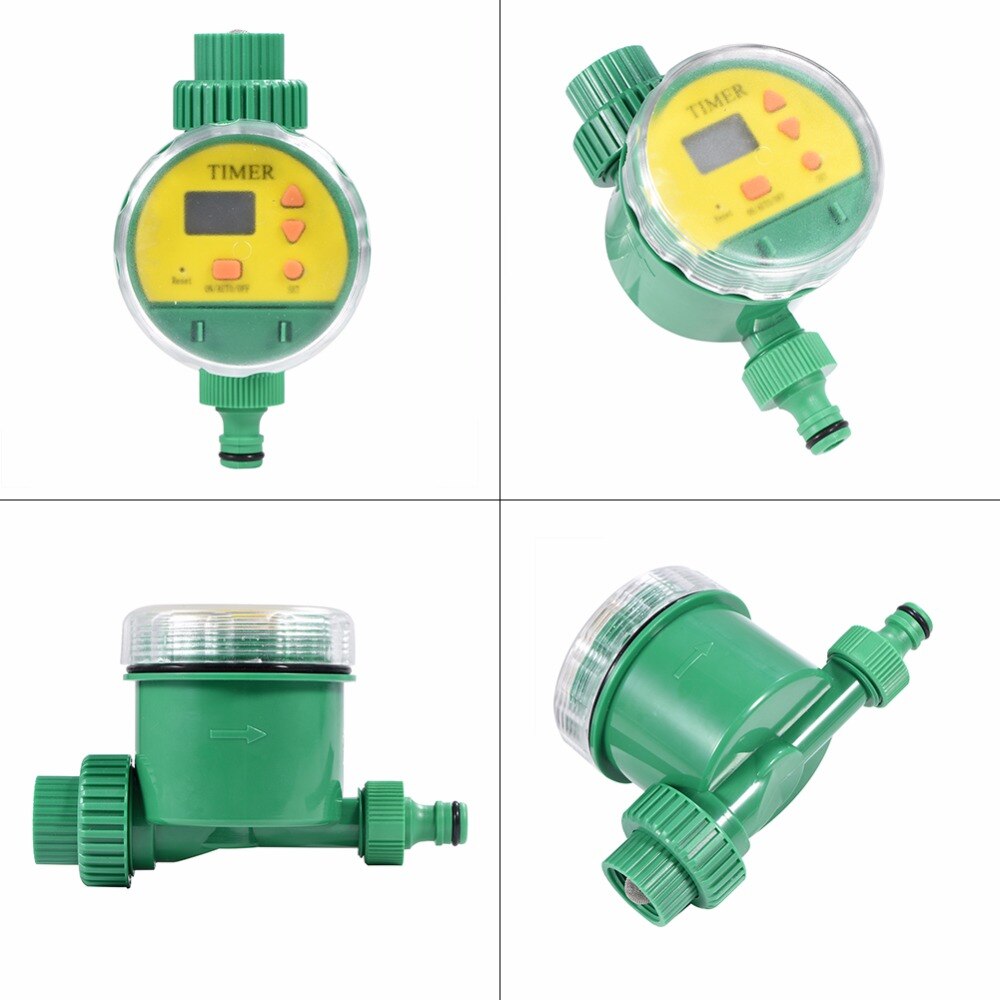 Micro Drip Intelligent Electronic LCD Water Timer Garden Irrigation Controller Watering System Home Ball Valve Water Timer