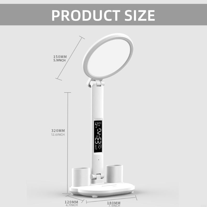 U55C Round LED Desk Lamp Touchable With 3200mAh Rechargeable Battery/USB Charging Table Light For Office And Home