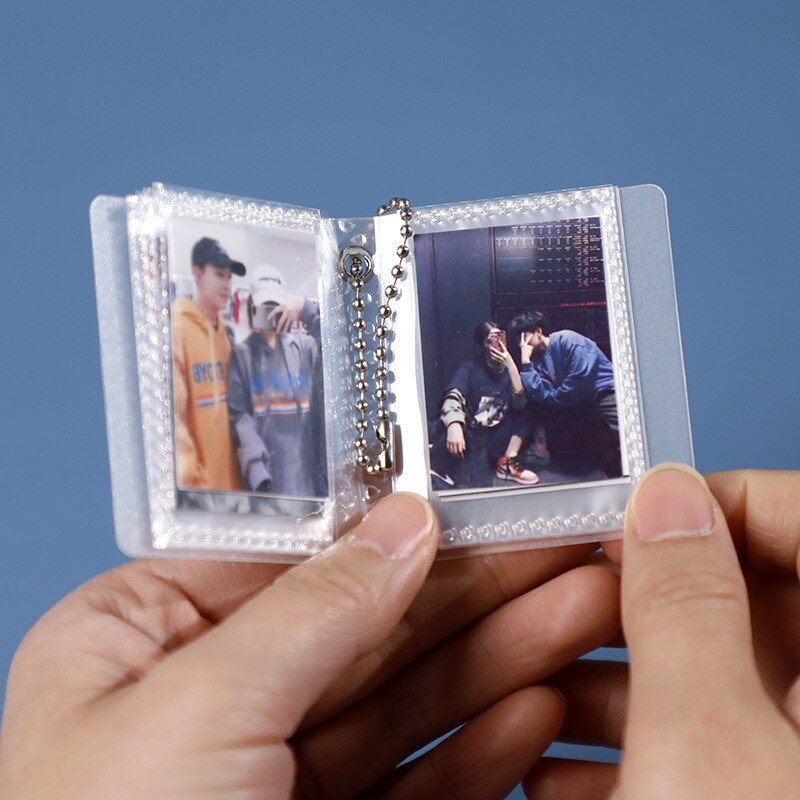 Koreansk stil 1 st fotoförvaring häfte film samlingsbok fotokort minialbum matt snygg kortpärm
