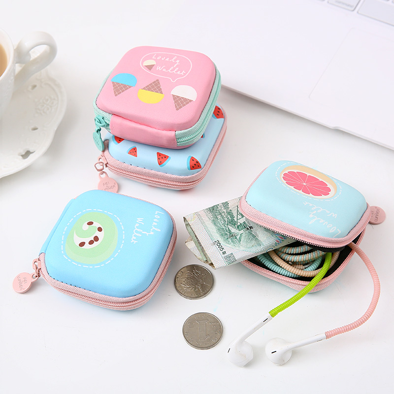 PURDORED 1 Pc Portable Mini Cartoon Earphone Organizer Bag Pouch Digital USB Cable Packing Bag Travel Accessorie Organizadores