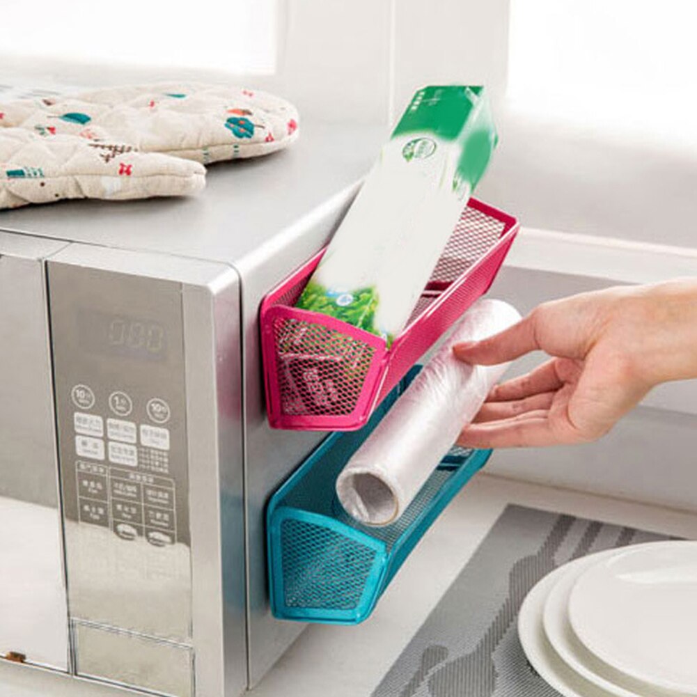 Fridge Magnet Shelf Adsorbing Holder Storage Rack Kitchen Gadget Organizer