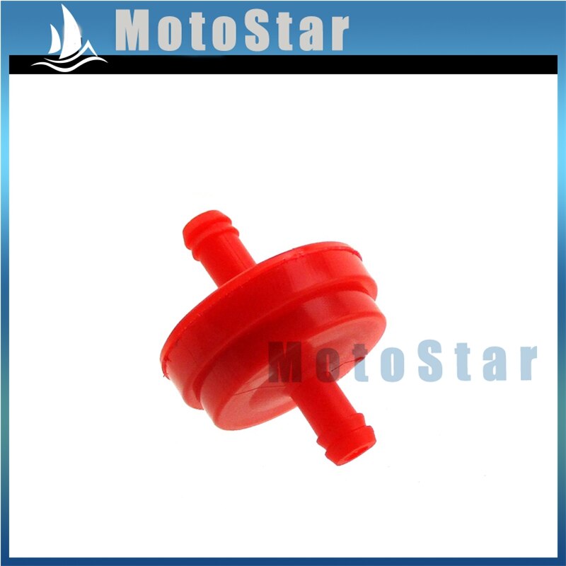 1/4 "filtro carburante rosso ID per trattori tosaerba barche ATV Quad andare kart carrelli