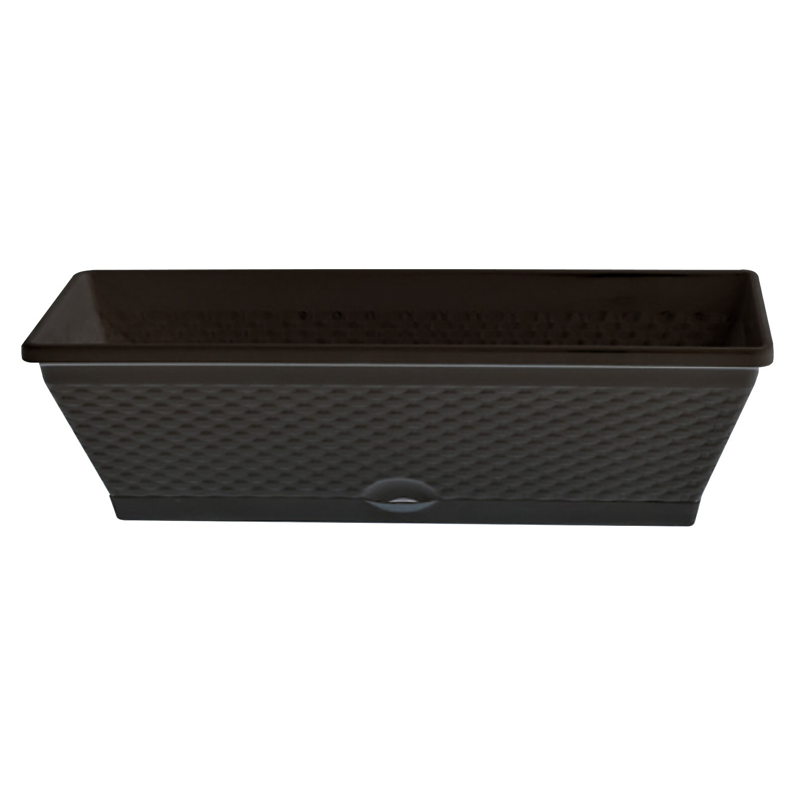 Rectangle Plastic Plant Pots Indoor Outdoor Decor Imitating Rattan Self Watering Rectangular Flowerpot And Windowsill: A2