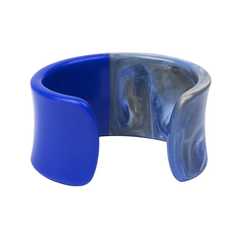 Großen Charme Elegante Jahrgang Stulpe Weit Öffnen Armbinde Armreifen für Frauen Harz Acryl Einfache Beste Punk Schmuck: Farbe-4