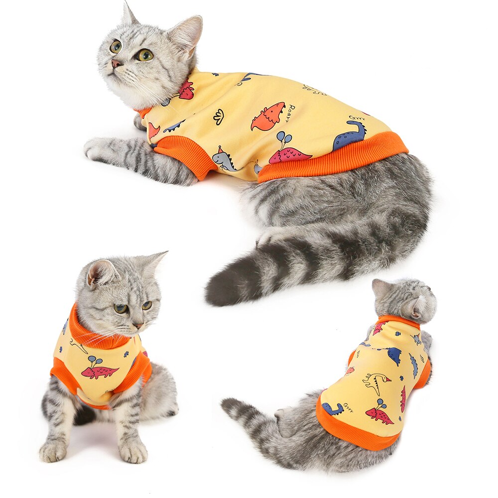 Bonito imprimir pequeno cão casaco inverno quente roupas para animais de estimação para chihuahua shih tzu moletom filhote de cachorro gato pulôver cães animais de estimação roupas
