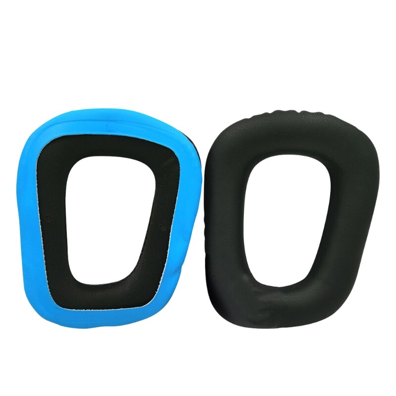 Oreillettes de jeu logitech pour casque G432 G431 G430 G230 G231 G930, Kit de remplacement: BLEU CIEL