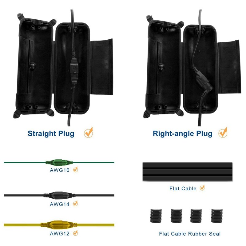 Waterdichte Verbinding Doos Verlengsnoer Cover Veiligheid Verbinding Seal Voor Outdoor Tuin Outlet / Plug / Power Strip