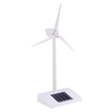 Desktop Windturbine Model Zonne-energie Windmolens Abs Plastics Wit Voor Onderwijs Of Plezier Solar Speelgoed