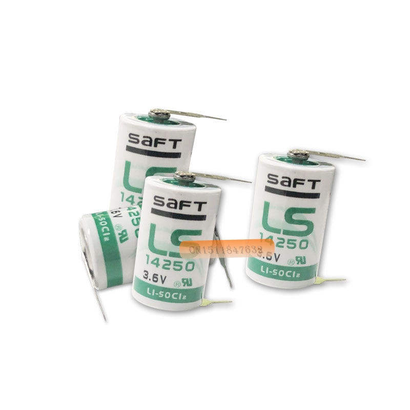 1 Stks/partij Originele Saft Ls 14250 LS14250 1/2 Aa 1/2AA 3.6V 1250 Mah Plc Lithium Batterij met Pins