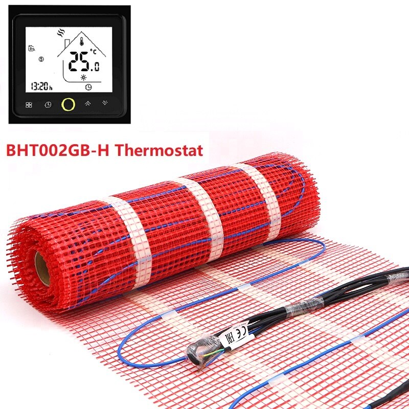 MINCO WÄRME 0,5 m2 Fußbodenheizung matt 150W/M2 Niedrigen Elektrische 50cmX1m Warmen Boden matt: BHT002GB-H setzt