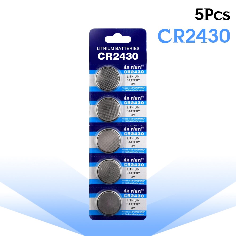Ycdc 5Pcs CR2430 Li-Po Lithium Button Coin Cell DL2430 BR2430 ECR2430 KL2430 KCR2430 L20 Horloge Batterij Vervanging batterijen
