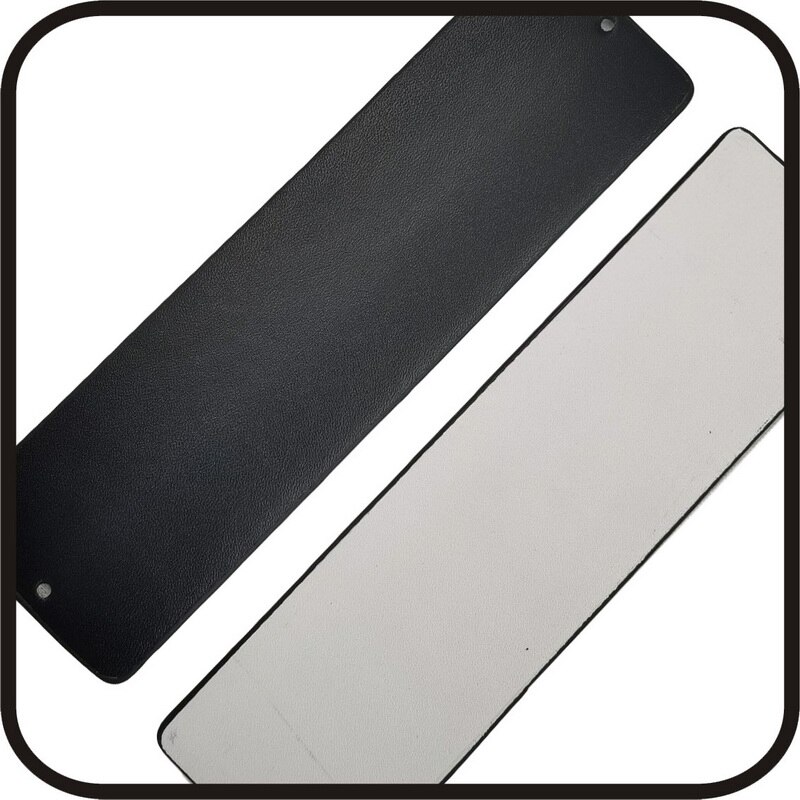 Pulsera de cuero con geométrico para mujer, brazalete de piel con de pirámide de Egipto de 40mm, con colores reversibles, de Francia: black white leather