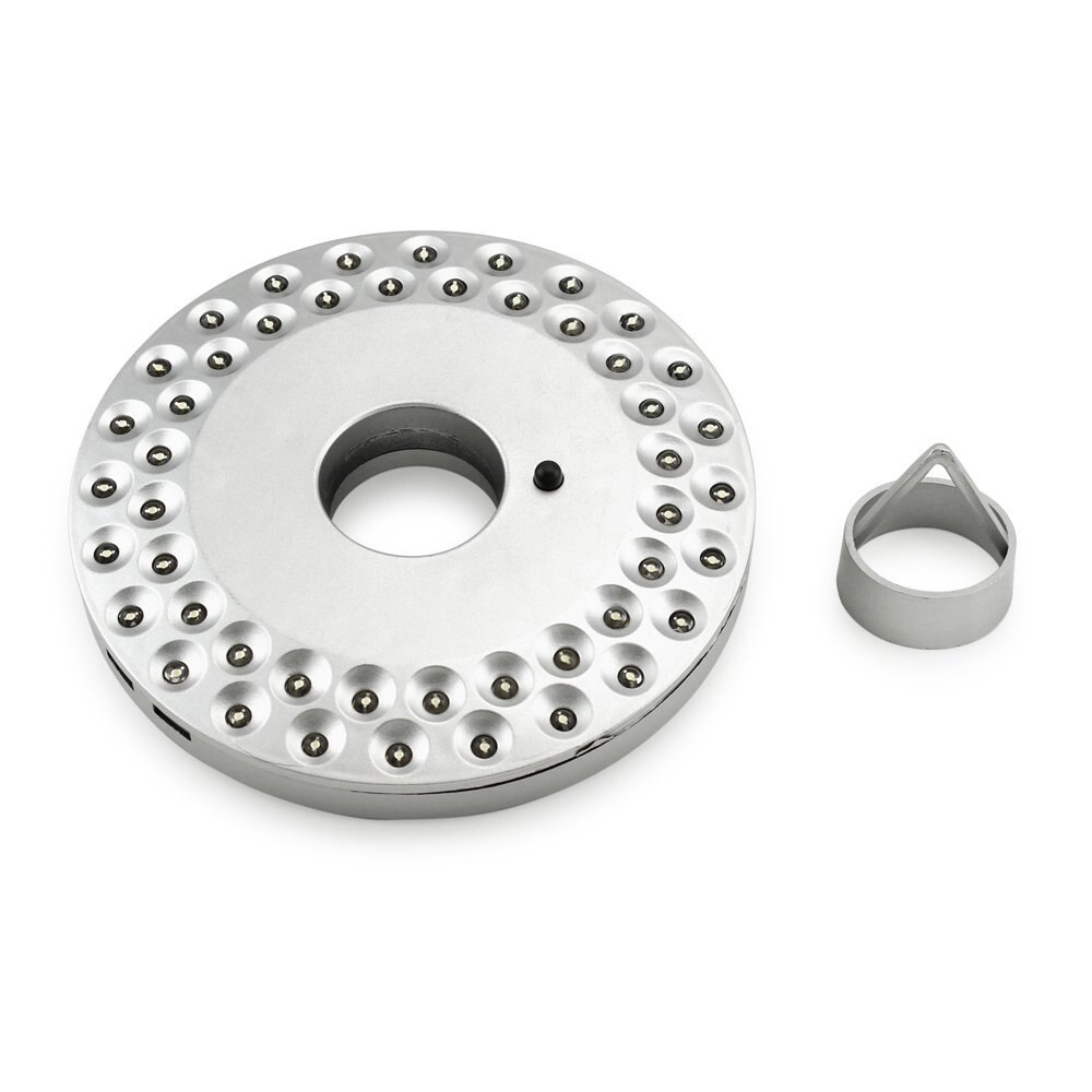 48 ledet paraplylys 3 lysstyrketilstande telt camping udendørs paraply natlys hvid lampe stang lys gårdhave haven græsplæne