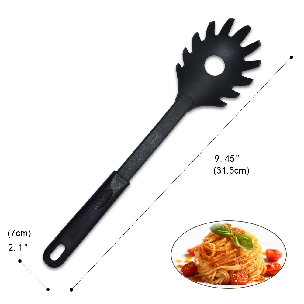 Utensi – cuillère à soupe fendue en Nylon résistant à la chaleur, louche à passoire, batteur à œufs, outils de cuisine, broyeur de pommes de terre à la tomate: 12
