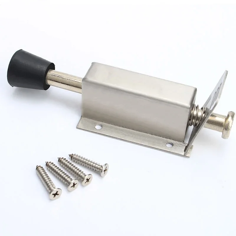 Stainless Steel Door Foot Stopper Holder Floor Stop Buffer Gate Stay Fixed Catch Latch Door Stop Furniture Hardware