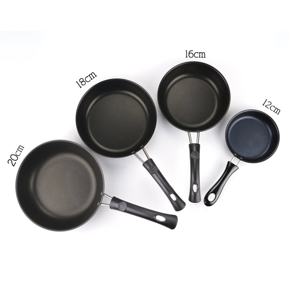 Mini Non-stick Pan Platte Wok Steak Koekenpan Wok Pannenkoek Ei Knoedel Omelet Pan Inductie Kookplaat Universele