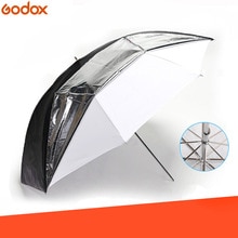 Godox 33 &quot;84 cm Dubbele Lagen Reflecterende en Doorschijnend Zwart Witte Paraplu voor Studio Flash Strobe Verlichting
