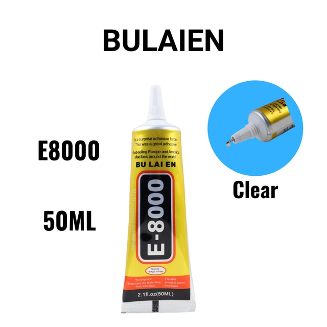 15ml 25ml 50ml 110ml bulaien  e8000 klar kontakt telefon reparation klæbende fiber klud gør-det-selv metal trælim med præcision applikator: Bulaien  e8000 50ml