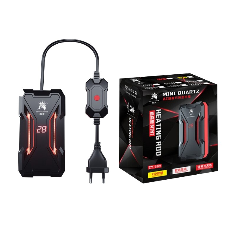 Aquarium Submersible Heater Fish Tank LCD Display Digital Adjustable Water Heating Rod Constant Temperature Control: B-EU