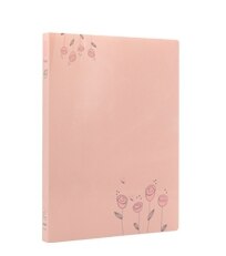 A4 Map voor documenten Verse Papier map Data Boek Map 40 pages A4 clip Geen. fb204: pink