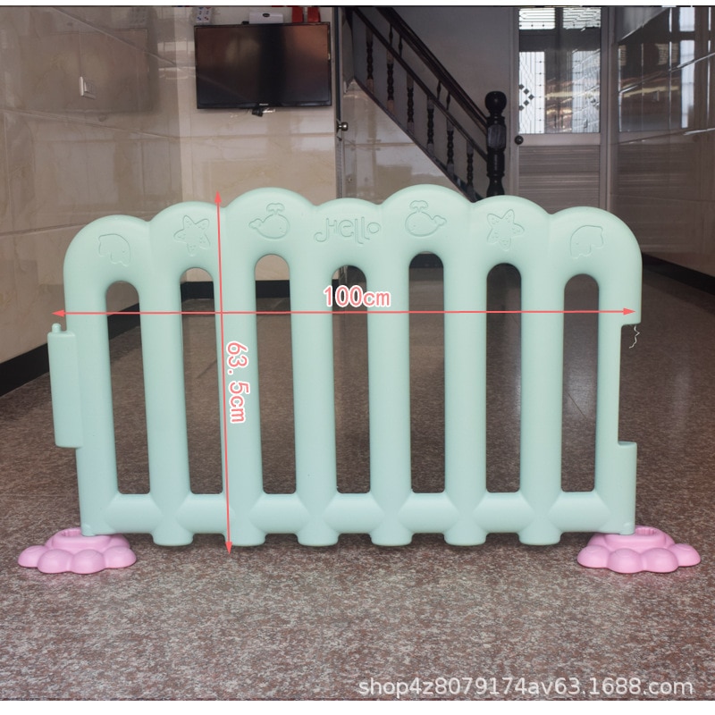Enkelt stykke børns hegn stor størrelse barn hegn baby indendørs hjem legetøj baby plast hegn udendørs have dapn