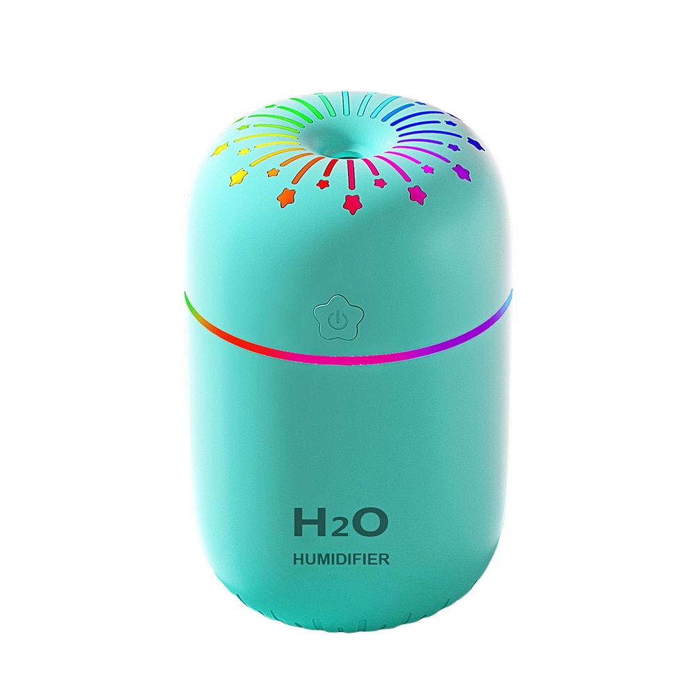 Home Air Humidifi Diffus Car Diffuser Car Air Freshener 300ml Air Purifier Mini Air Humidifier Essenti Oil Aromatherapy diffuser: Green
