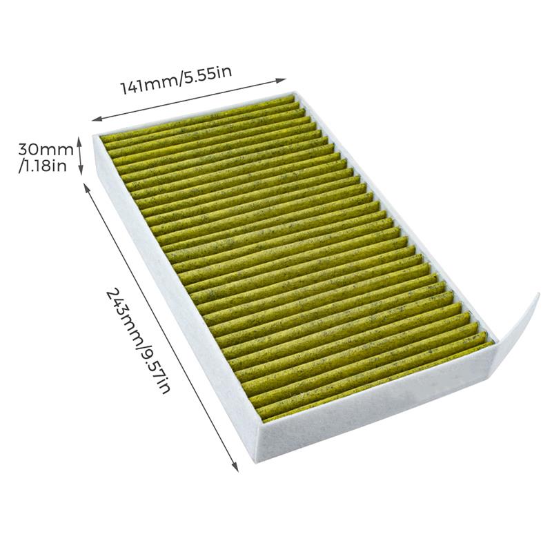 Filtro de aire acondicionado para coche, núcleo de Filtración HEPA para Modelo 3, accesorio de filtración, 2 uds.