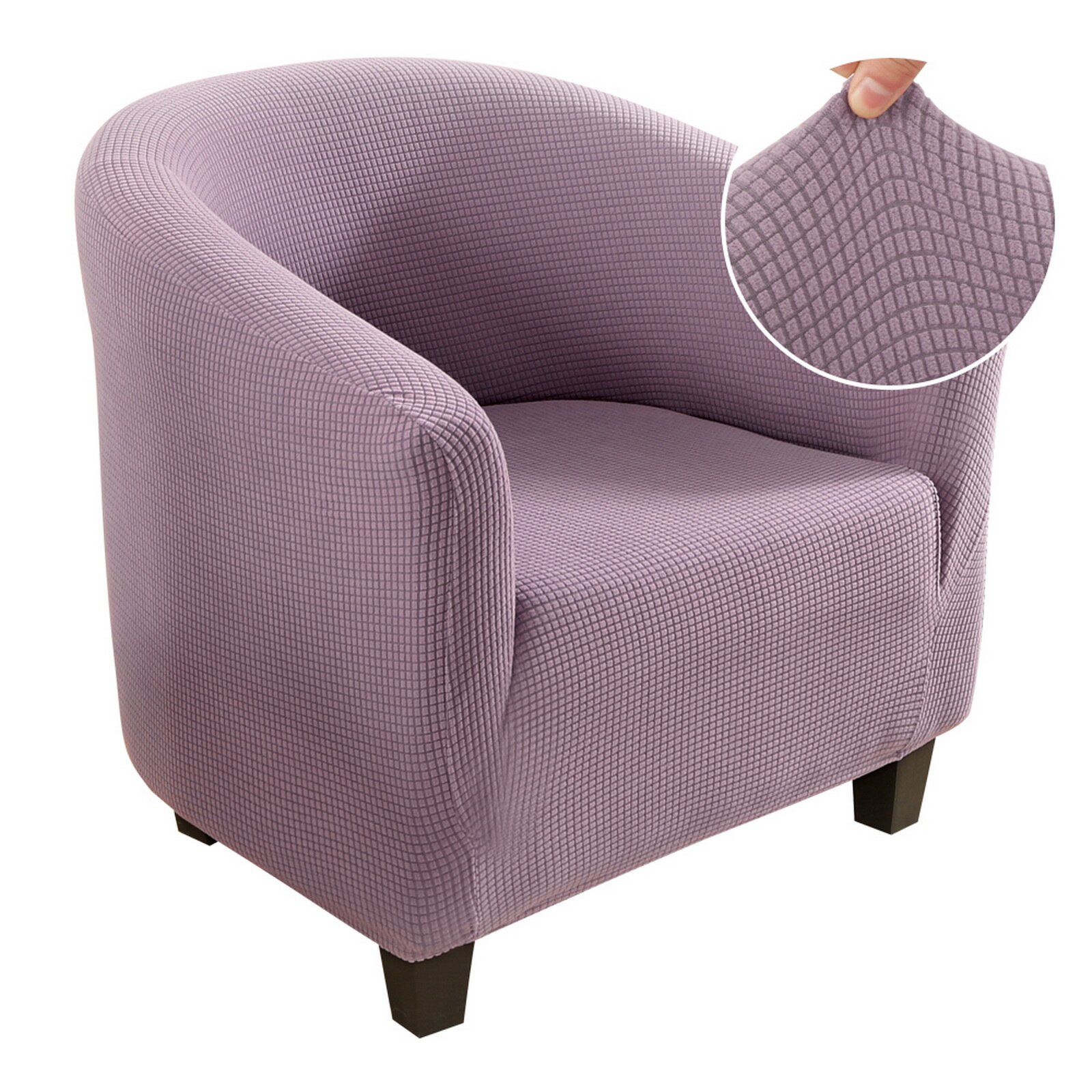 Strikker jacquard sofa lænestol sædebetræk elastisk kaffebalje sofa lænestol sædebetræk beskytter betræk hjemmestol indretning: G316308