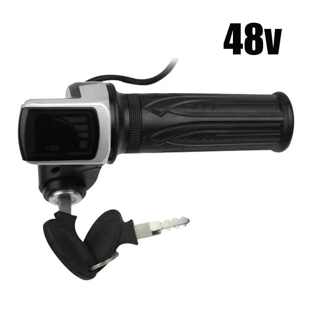 36 V/48 V/60 V Elektrische Scooter Gasgreep Met Key Lock Power Indicator Snelheidsregeling stuur E-scooter Acceleratie Throttle: Licht Groen