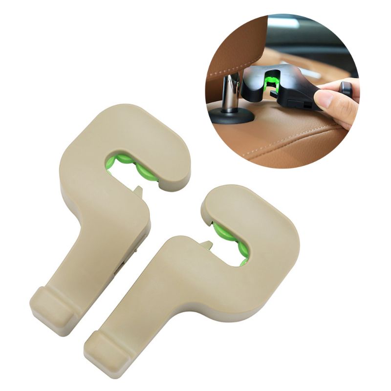 Crochet pour appui-tête de voiture, 2 pièces, crochet pour siège arrière, pour sac à main, bourse, épicerie, Port Y4UA