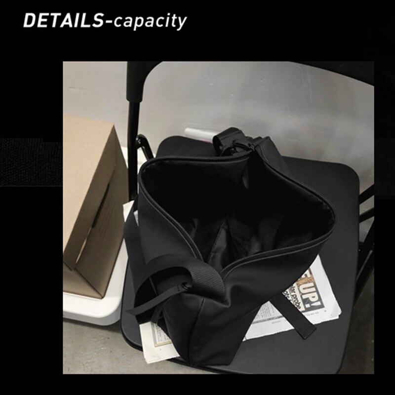 Bolsa de ombro feminina grande-capacidade saco do mensageiro marca de moda meninos saco casual simples mulher diagonal estudante saco de desporto ginásio