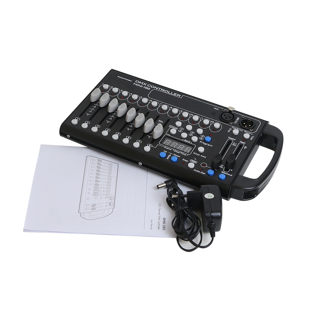 192ch Dmx Controller Handvat Sound Control Led Console Voor Rookmachine Podium Verlichting Effect Toont Disco Licht Restaurant Menu