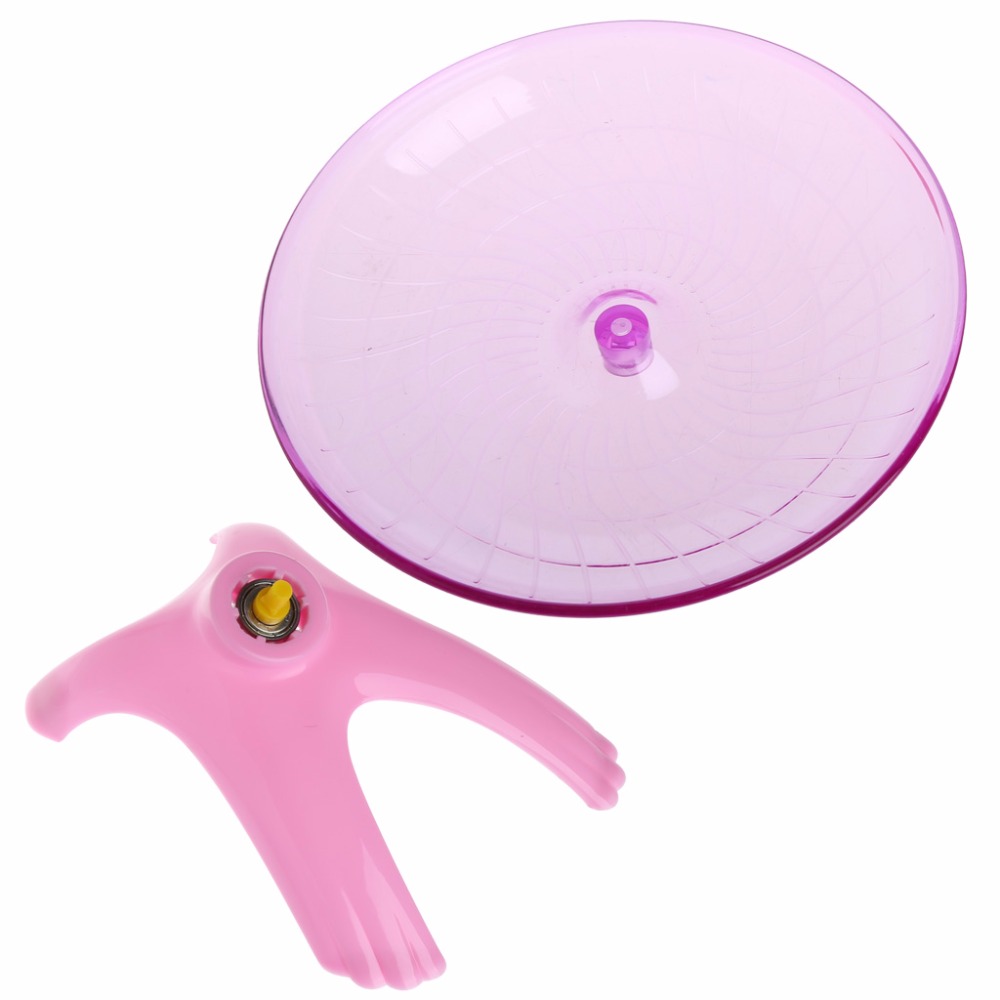 Running Disc Flying Saucer Exercise Wheel For Pets Mice Hamsters Gerbil Cage Toy