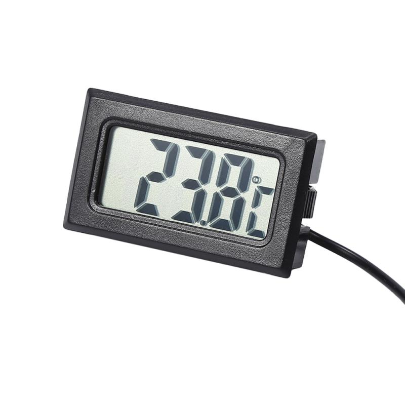Mini LCD Digital Thermometer Indoor Convenient Temperature Sensor Aquarium Refrigerator Waterproof Probe Humidity Meter Gauge