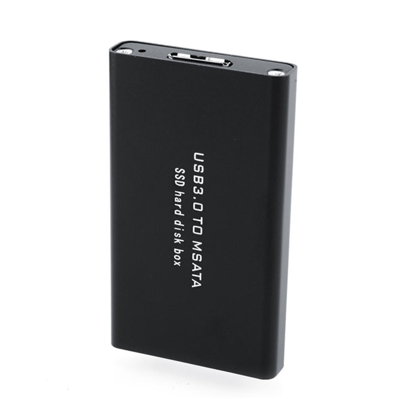 Msata till usb 3.0 ssd-kabinett extern hårddisk diskbox förvaringsfodral adapter för 30 x 50mm 30 x 30mm msata ssd