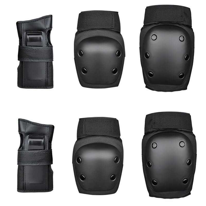 6 st / set knäskydd armbågskuddar handledsskydd skyddsutrustning för skateboard inline rullskridskoåkning bmx cykel sport-s