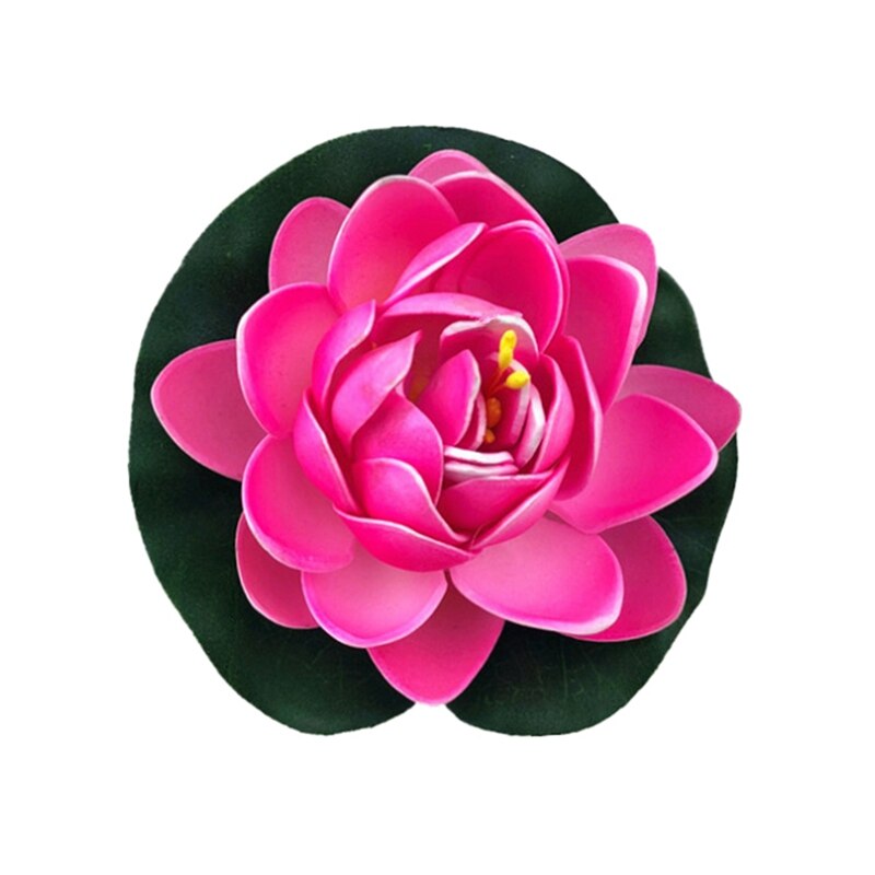 Simulatie van een zwembad, aquarium, bloemendecoratie, waterlelie, buitentuinsculpturen