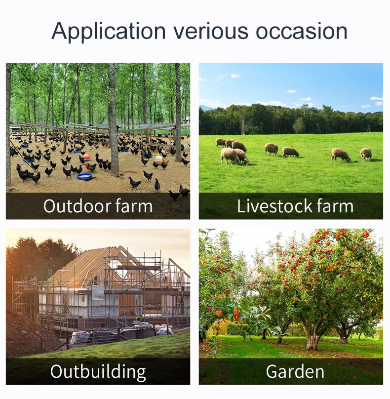 Solar sensor alarm, outdoor anti-theft alarm, breeding orchard farm, infrared remote control alarm light