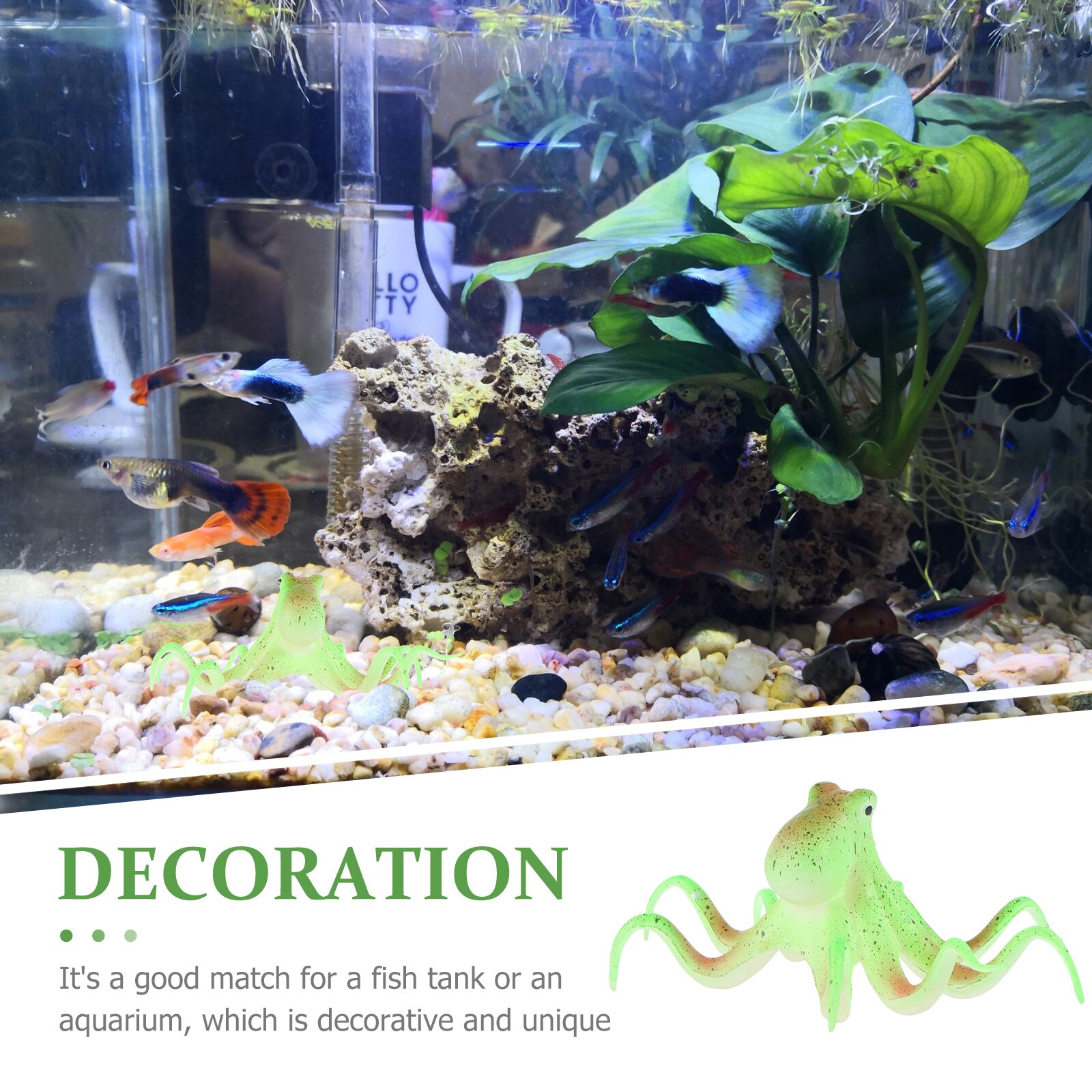 Fish Tank Landscape Devilfish Aquarium Decor Fish Tank Decorative Supply