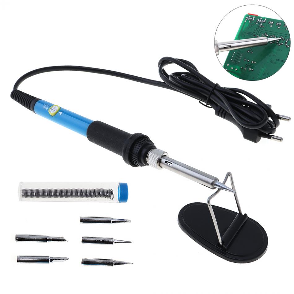 Electric Soldering Irons Electric Soldering Iron 220V 60W Welding Solder Rework Station Heat Repair Tool