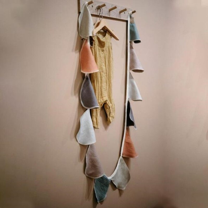 Beige geometrische ingelijste muurkunst, botanisch katoen