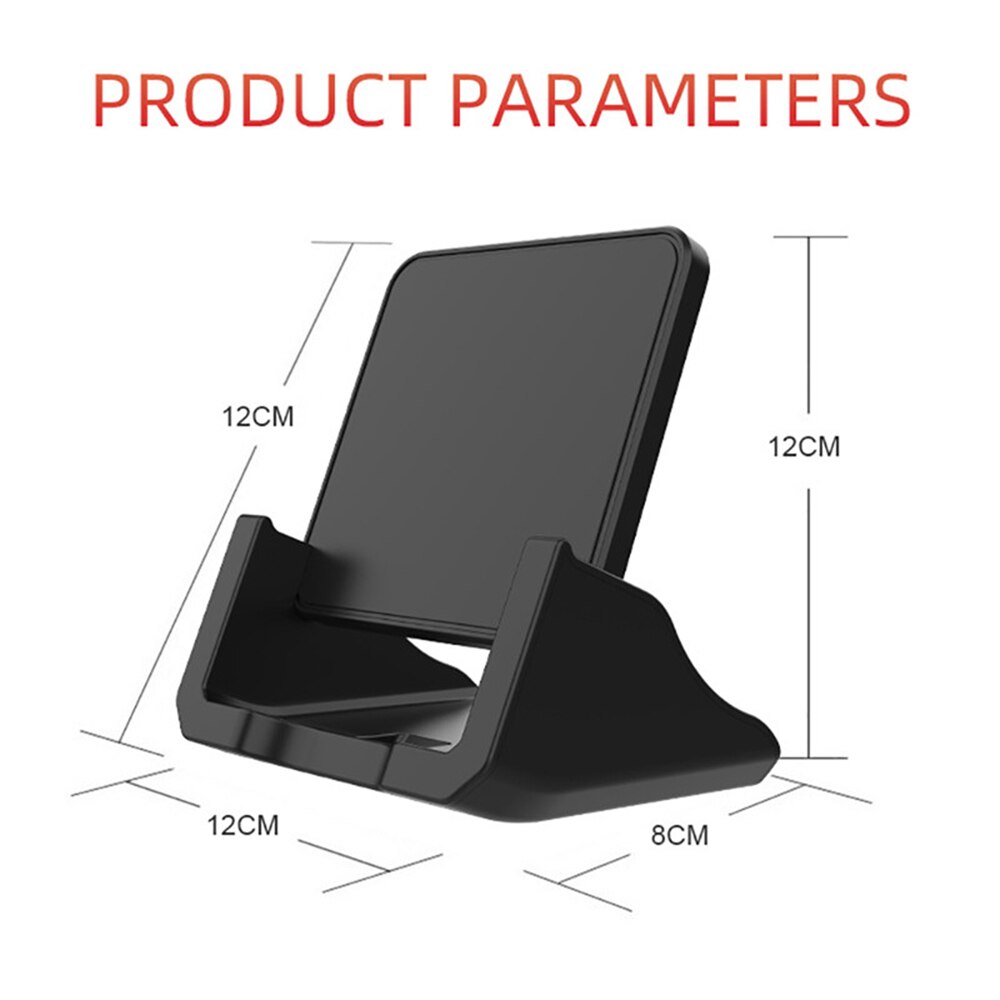 10W Smart Snelle Draadloze Oplader Qi Desktop Telefoon Houder Verticale En Horizontale Hoge Snelheid Opladen